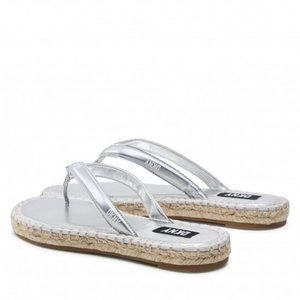 DKNY Women's Tabatha Espadrille Flip Flop Sandals!